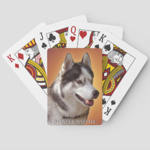 Husky Playing Cards Personalisieren Schlittenhunde Spielkarten