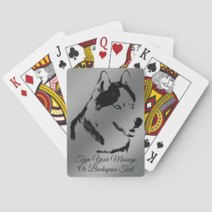 Husky Playing Cards Personalisierte Husky Hund Car Spielkarten