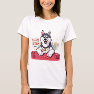 Husky Poker Las Vegas Nevada T-Shirt