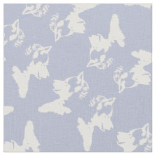 Husky Puppy Fabric Husky Malamute Dog Textiles Stoff