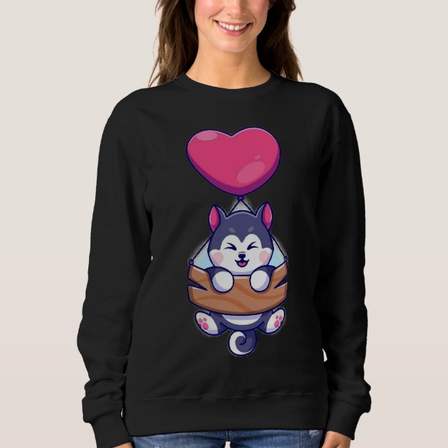 Husky Puppy Sweatshirt (Vorderseite)