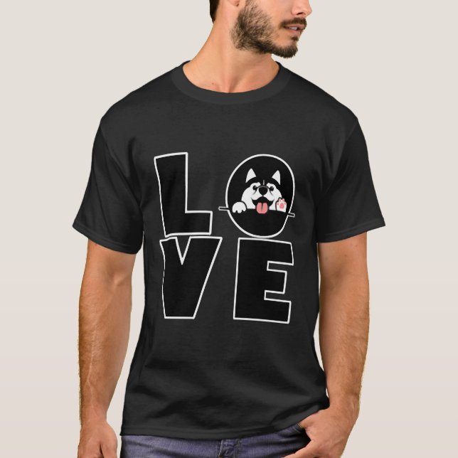 Husky Puppy T-Shirt (Vorderseite)