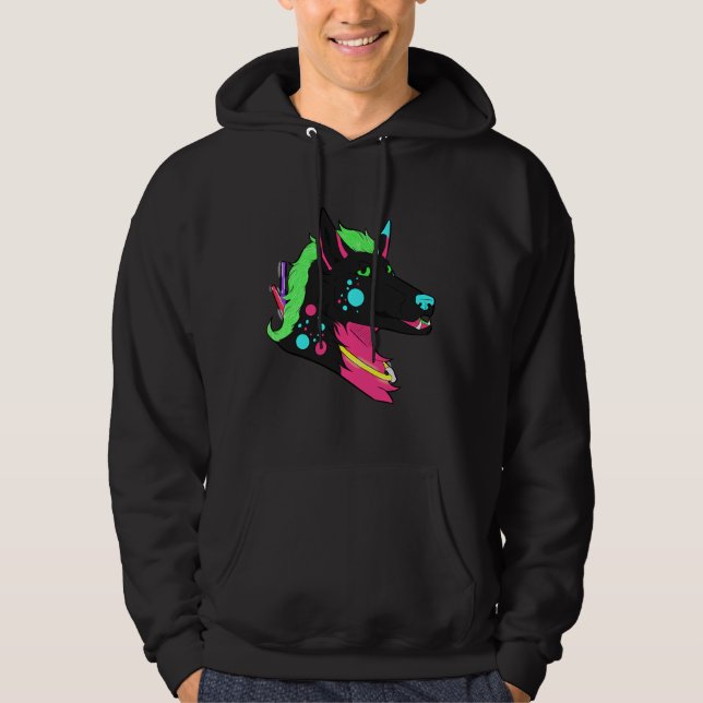 Husky Rave Hoodie (Vorderseite)