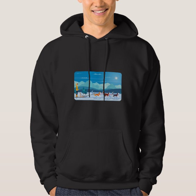 Husky Riding Style Hoodie (Vorderseite)