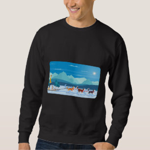 Husky Riding Style Sweatshirt