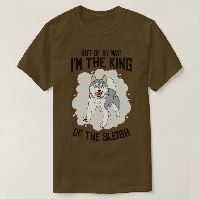 Husky-Rodelkönig T-Shirt (Design vorne)