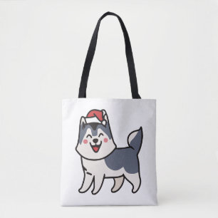 Husky Santa Dog Lover Malamute Tasche