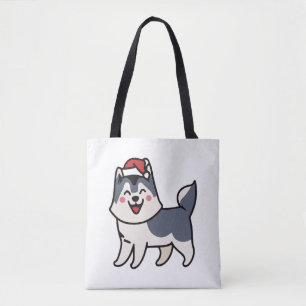 Husky Santa Dog Lover Malamute Tasche