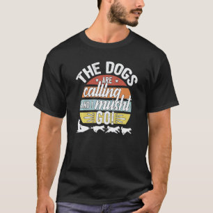 Husky-Schlittenhund-Musher T-Shirt