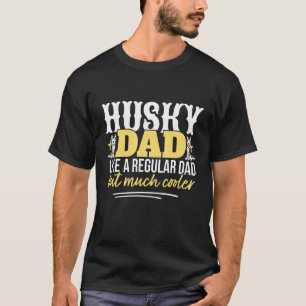 Husky-Schlittenhund-Rennvater Husky-Vater Mush T-Shirt