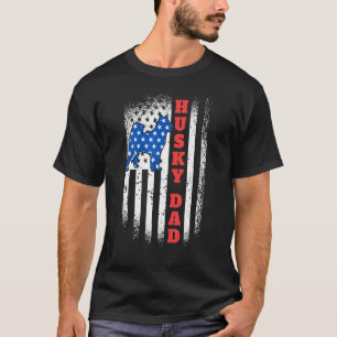 Husky-Schlittenhund-Vater Husky-Vater Musher T-Shirt