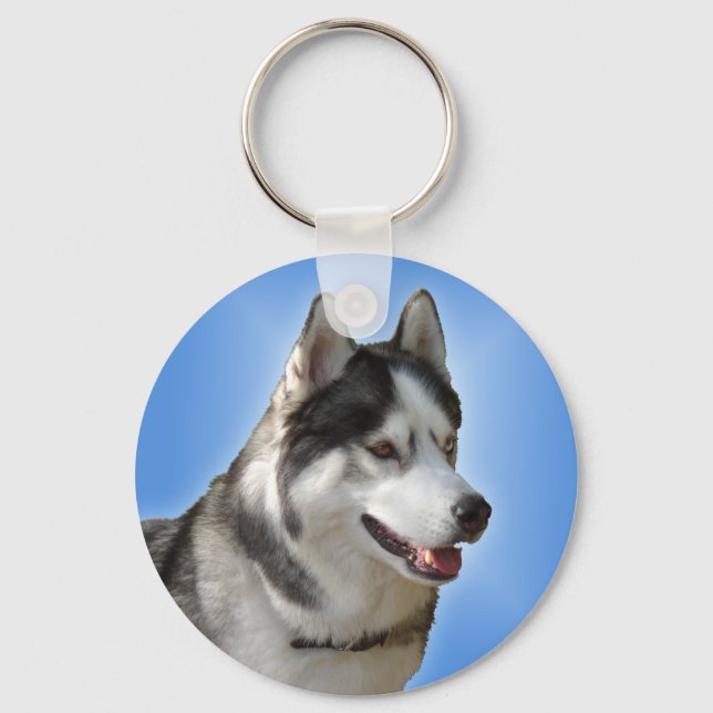 Husky Schlüsselanhänger Sibirier Husky Malamute Do (Vorderseite)