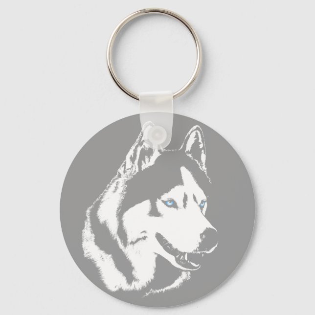 Husky Schlüsselanhänger Sibirier Husky Malamute Do (Vorderseite)