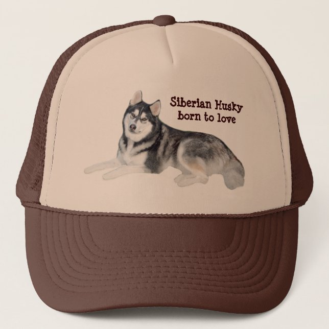 Husky-schöner Hut Truckerkappe (Vorderseite)