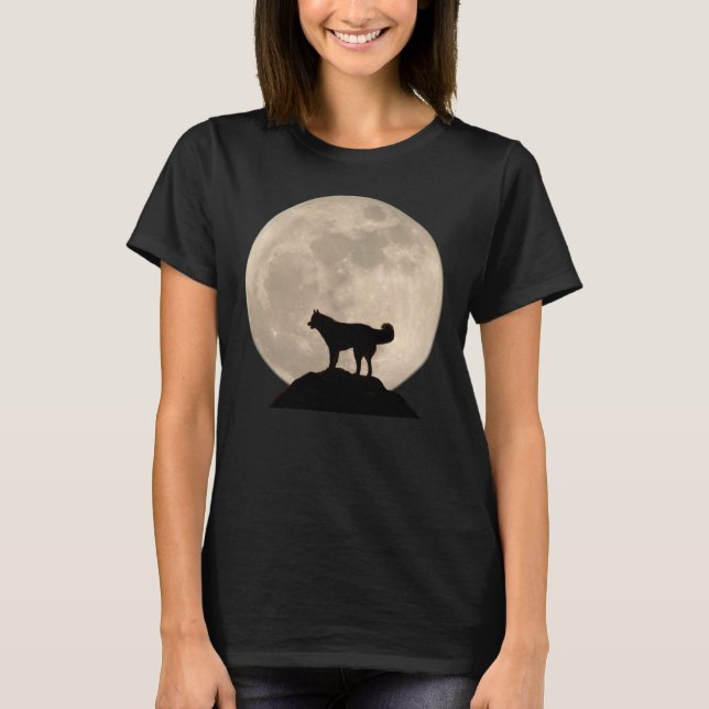 Husky-Shirt Husky-Malamute-Schlitten-Hundeshirt T-Shirt (Vorderseite)