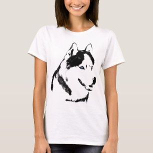 Husky Shirts Ladys Husky Sled Hundeshirt