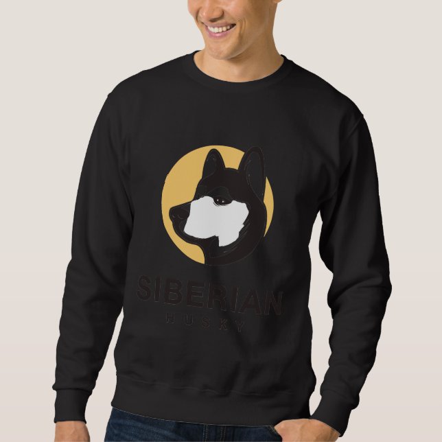 Husky Siberian Style Sweatshirt (Vorderseite)