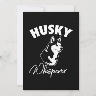 Husky Siberian Whisperer Einladung