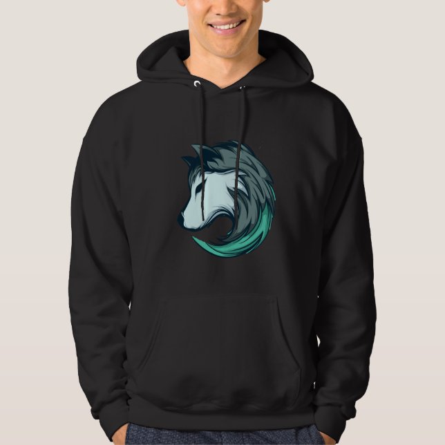 Husky Sleep Style Hoodie (Vorderseite)