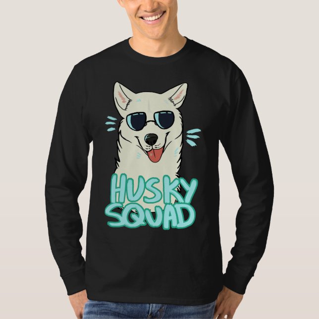 Husky Squad White T-Shirt (Vorderseite)