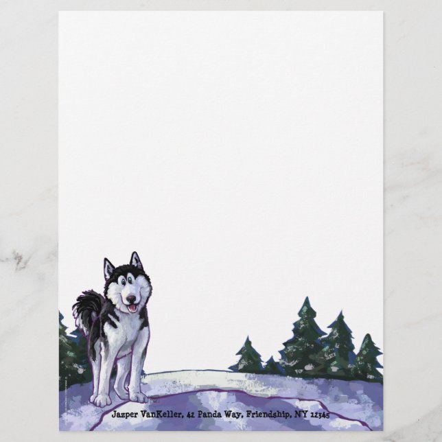 Husky Stationery (Vorderseite)