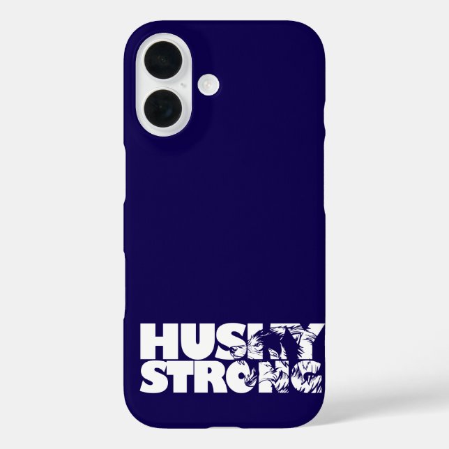 Husky Strong iPhone 16 Hülle (Rückseite)