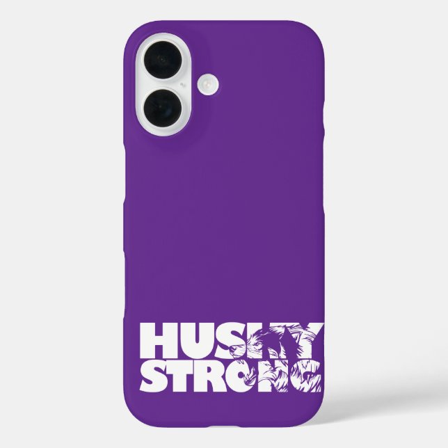 Husky Strong iPhone 16 Hülle (Rückseite)