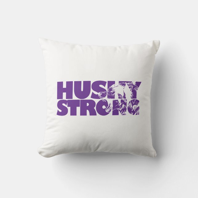 Husky Strong Kissen (Vorderseite)