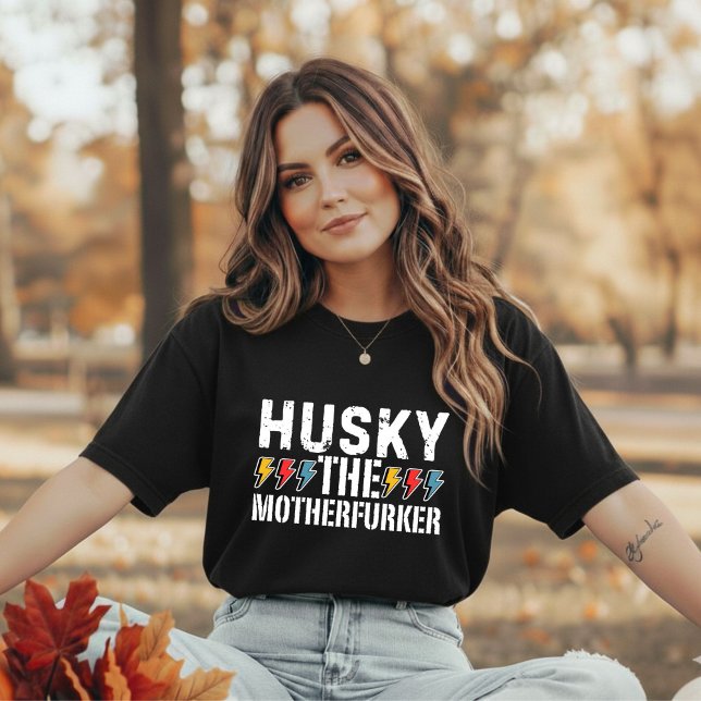 Husky The Motherfurker, Funny Husky Design T - Shi T-Shirt (Von Creator hochgeladen)