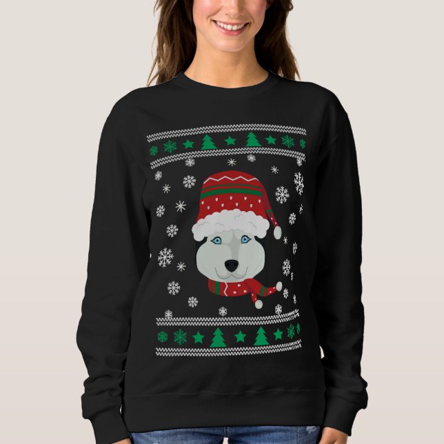 Husky Ugly Christmas Sweatshirt (Vorderseite)