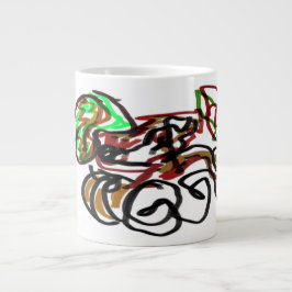 Husky- und Pumpkin-Zeit Jumbo-Tasse