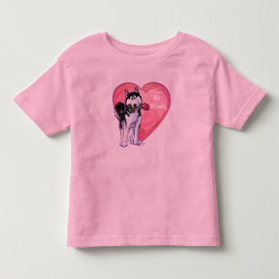 Husky Valentinstag Kleinkind T-shirt