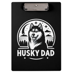 Husky Vater Gift Dog Eigentümer Siberischer Huskie Klemmbrett
