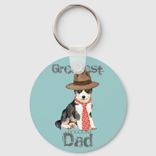 Husky Vater Schlüsselanhänger (Vorderseite)