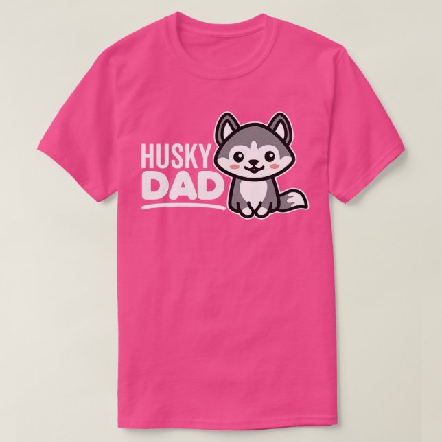 Husky Vater T-Shirt (Design vorne)