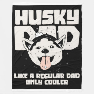 Husky-Vater wie ein regelmäßiger Vater nur Coole Fleecedecke