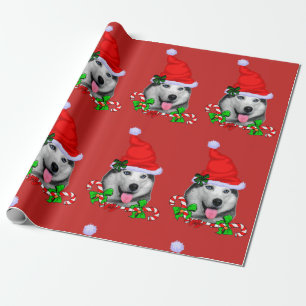 Husky-Weihnachten Geschenkpapier