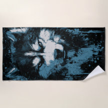 Husky-Wolf-Grunge-Kopf