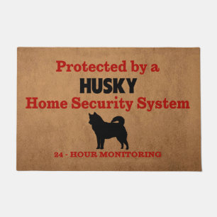 Husky Zuhause Security 24 Stunden Monitoring Dog L Fußmatte
