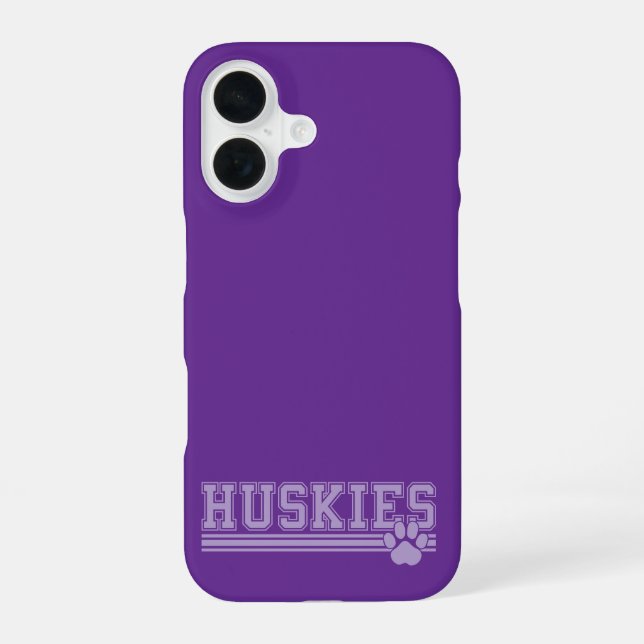 Huskys iPhone 16 Hülle (Rückseite)