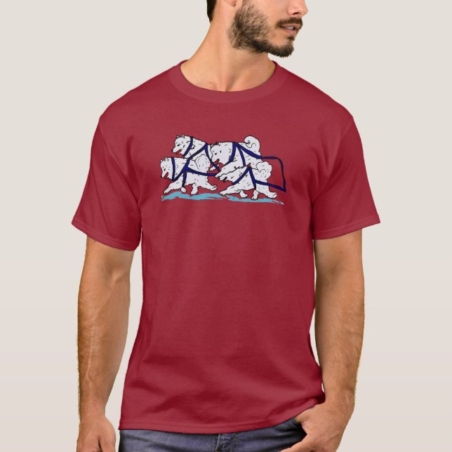 Huskytoons Samoyed-Team T-Shirt (Vorderseite)