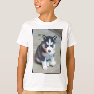 Huskywelpenkunst T-Shirt
