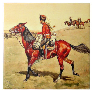 Hussar Russian Guard Corps, Remington Malerei Fliese