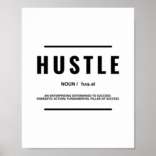 Husteldefinition | Motivierend Angebot Poster (Vorne)