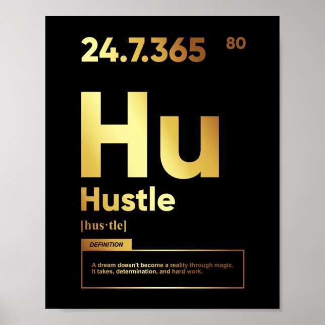 Husteldefinition | Motivierend Poster (Vorne)