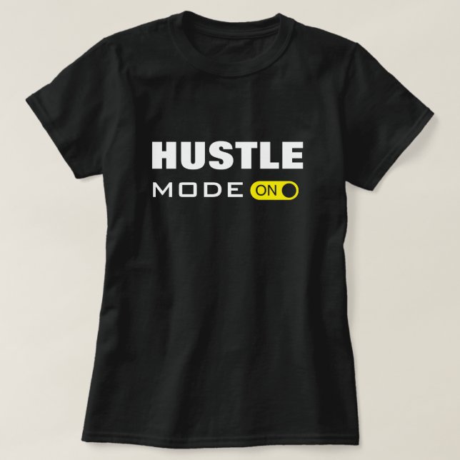 Hustelmodus Ein - T-Shirt (Design vorne)