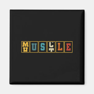 Hustelmuskel Odometer Weightlift GYM Motivatio Magnet