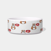 Husten & Loyal Bulldog Personalisierte Hundeschüss