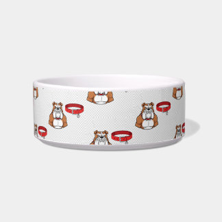Husten & Loyal Bulldog Personalisierte Hundeschüss Napf