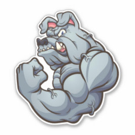 Husten Typ - Bulldog Aufkleber